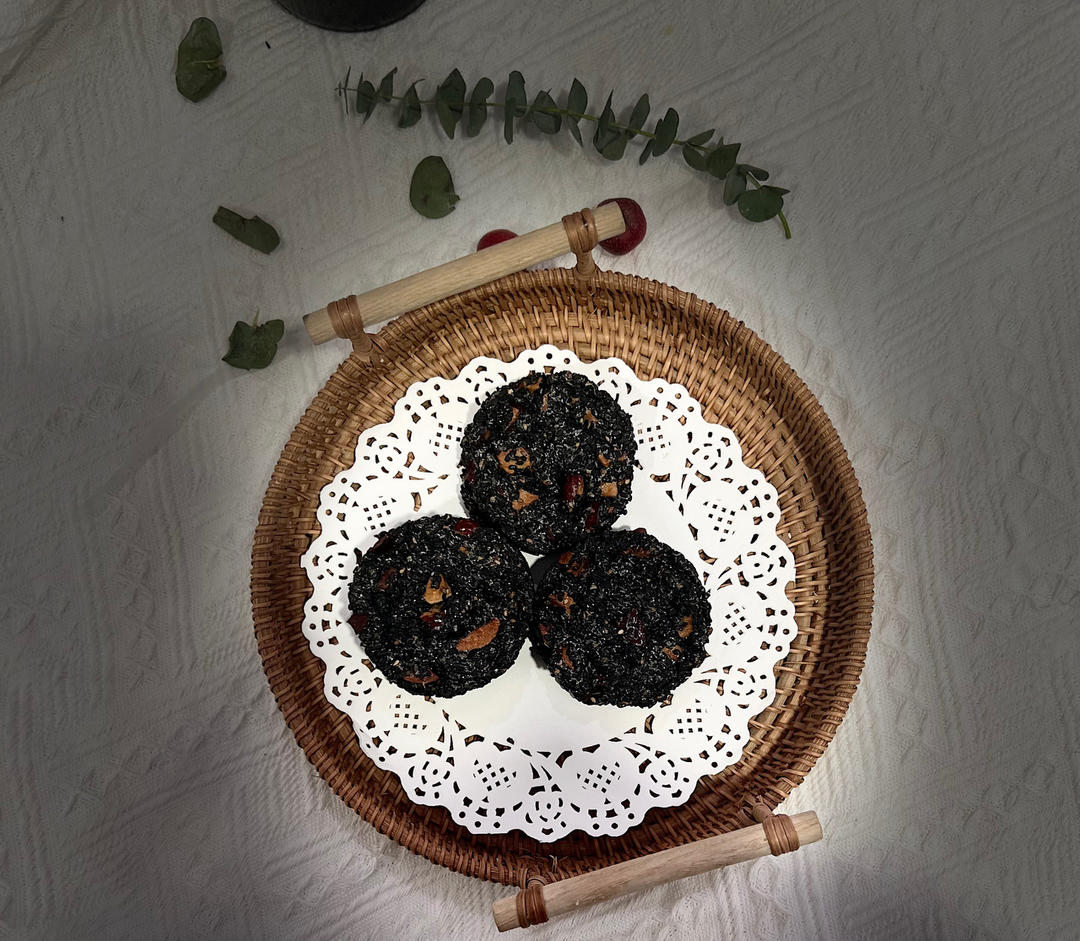 健康黑芝麻薄饼（仅需三步）