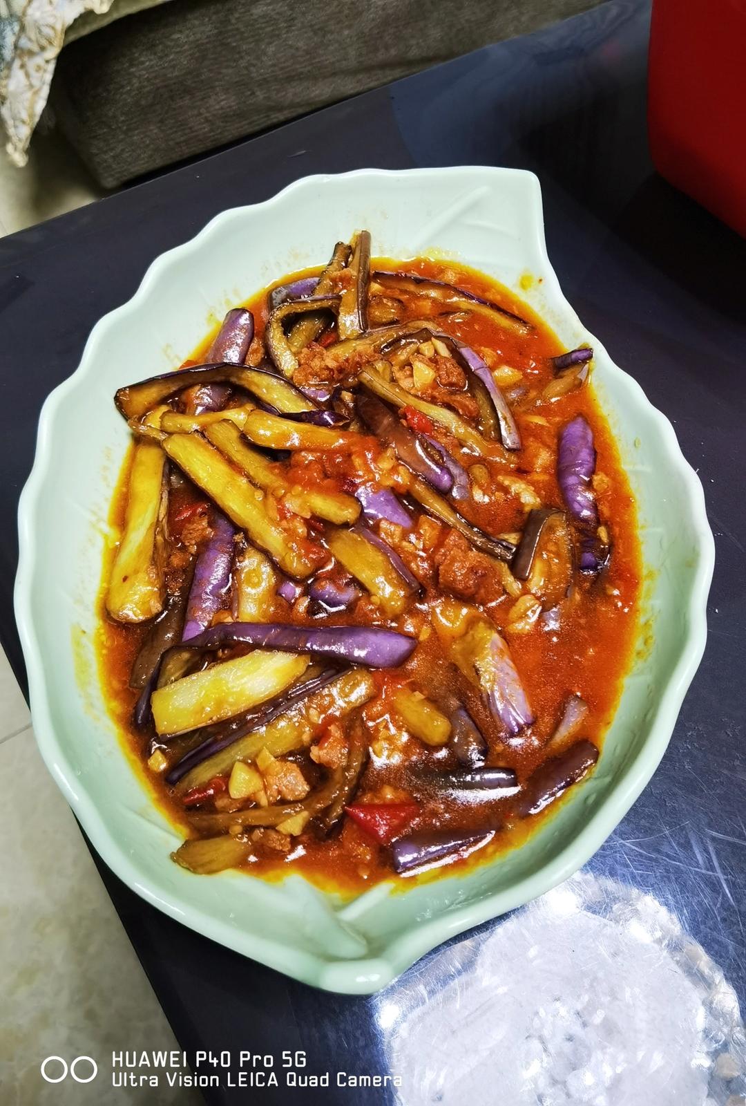 红烧肉沫茄子