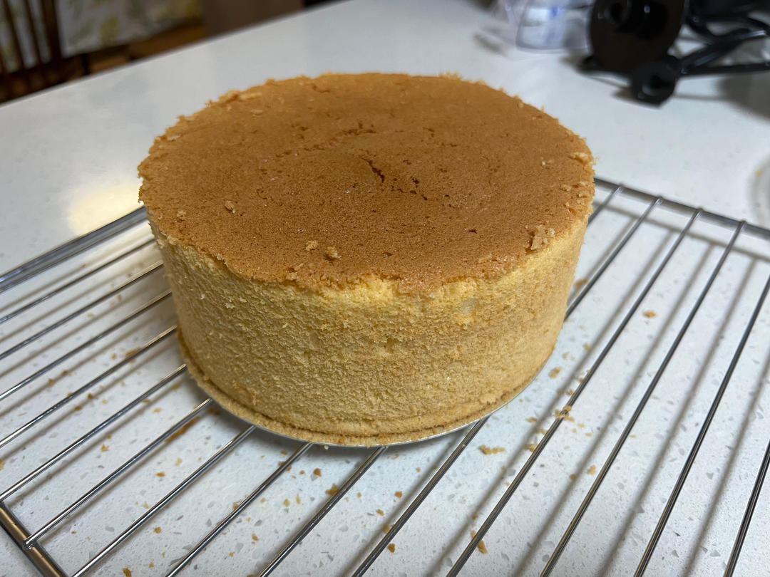 超柔软6寸戚风蛋糕(附8寸配方)零失败 超详细‼️含操作视频