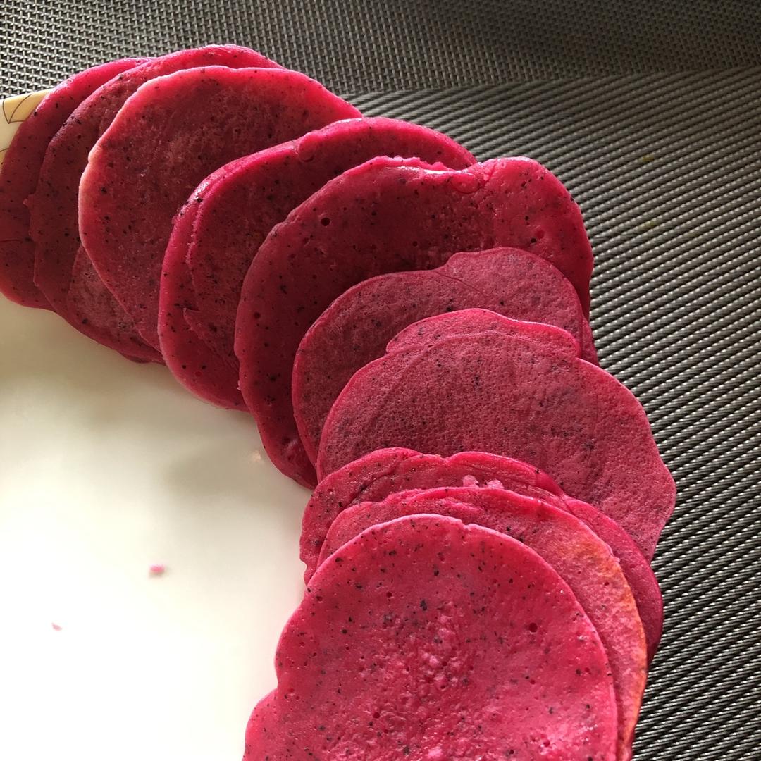 火龙果煎饼
