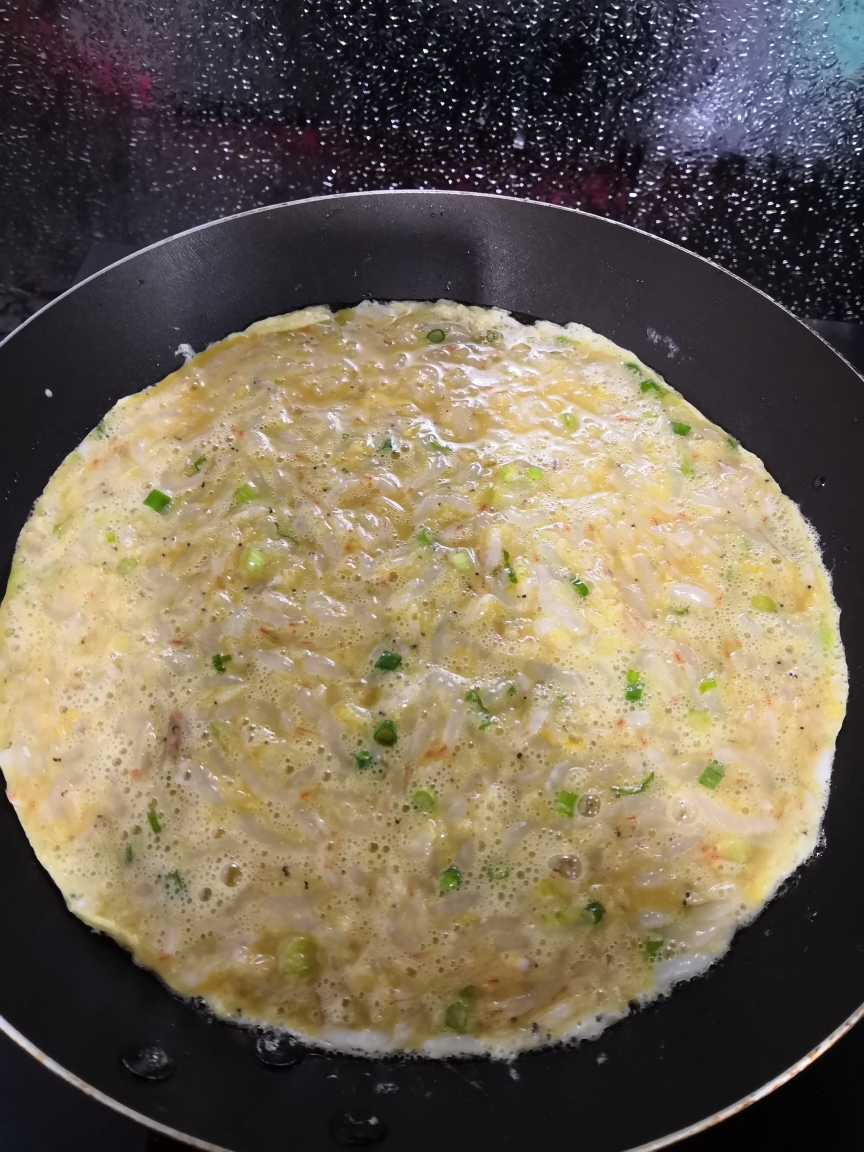 小虾米煎蛋的做法 步骤3