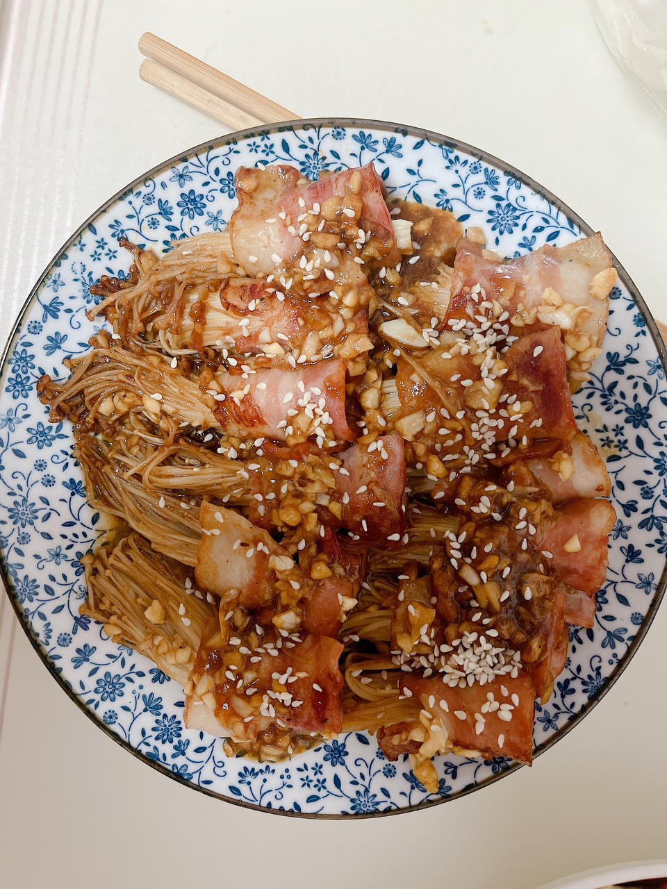 味道超赞 超下饭的金针菇培根卷