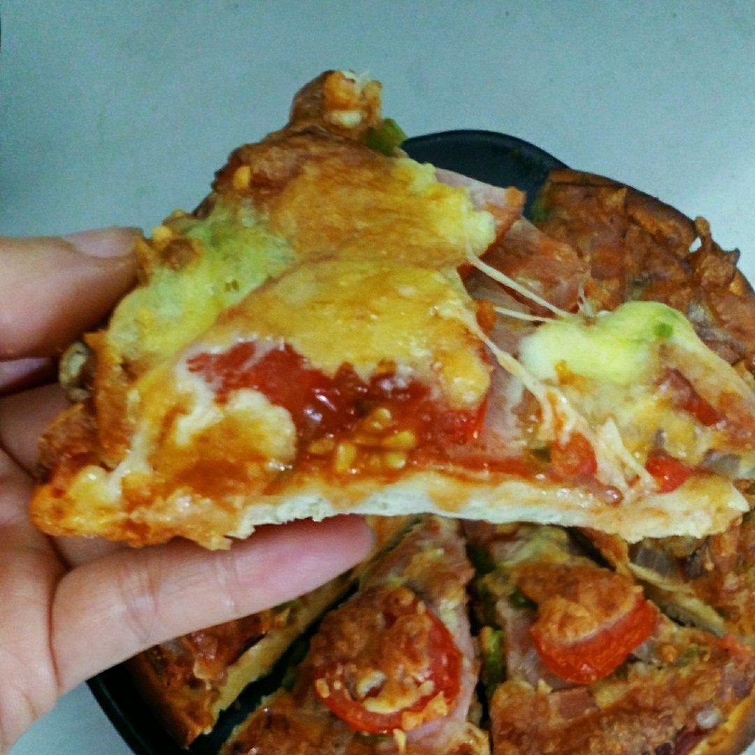 芝心培根香肠pizza