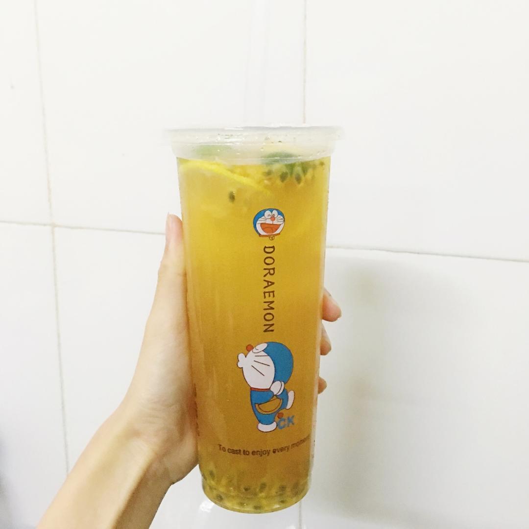 青柠/青桔百香果气泡水/夏日必备