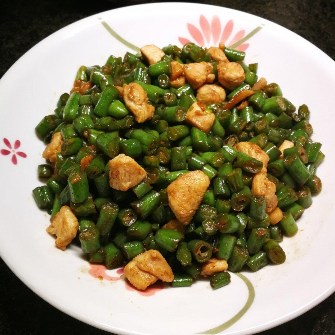 孜然豆角鸡丁「下饭菜」