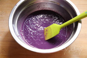 紫薯小发糕的做法 步骤3