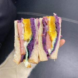 懒人紫薯三明治的做法 步骤6