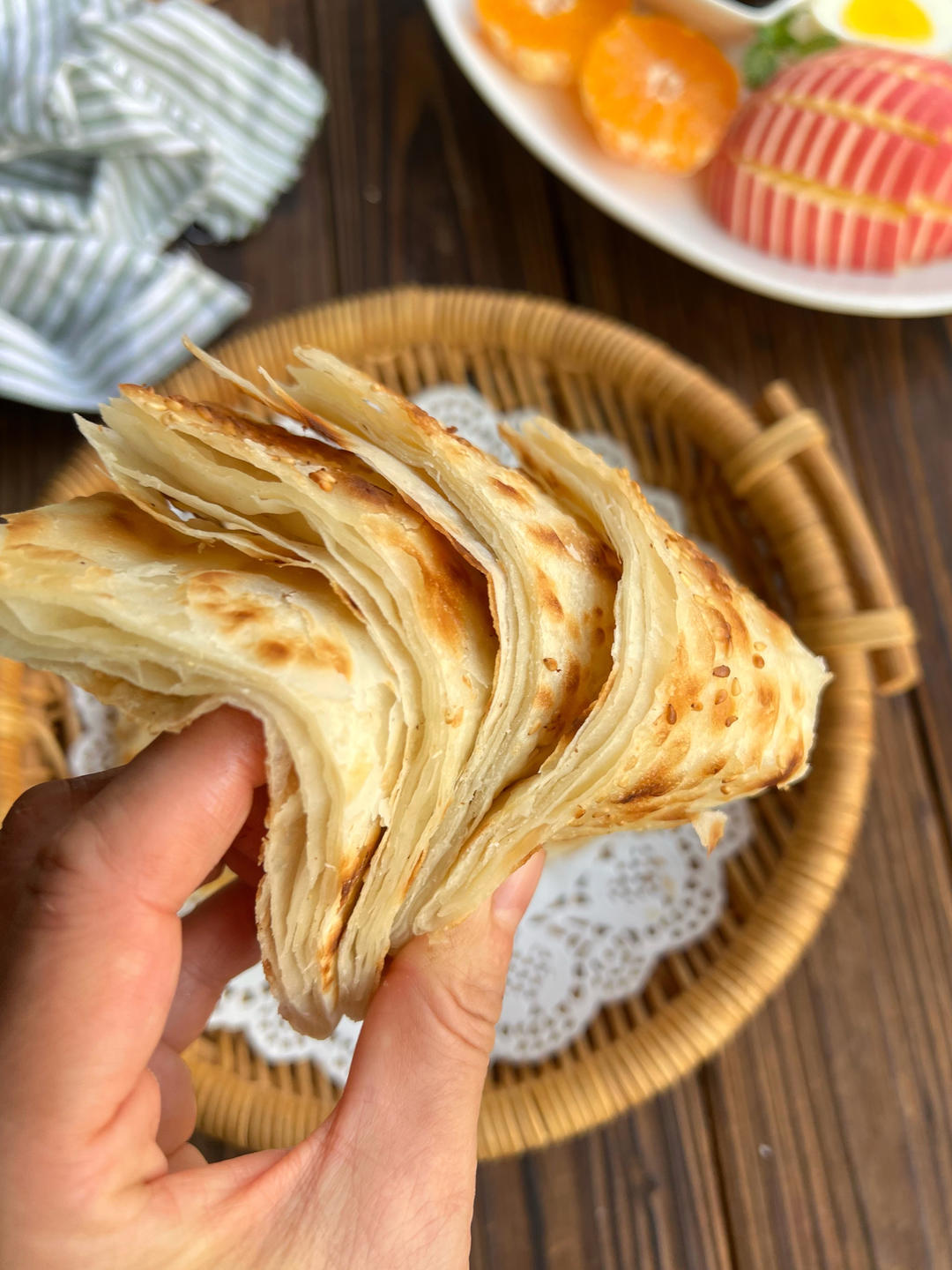 香酥油饼、千层饼