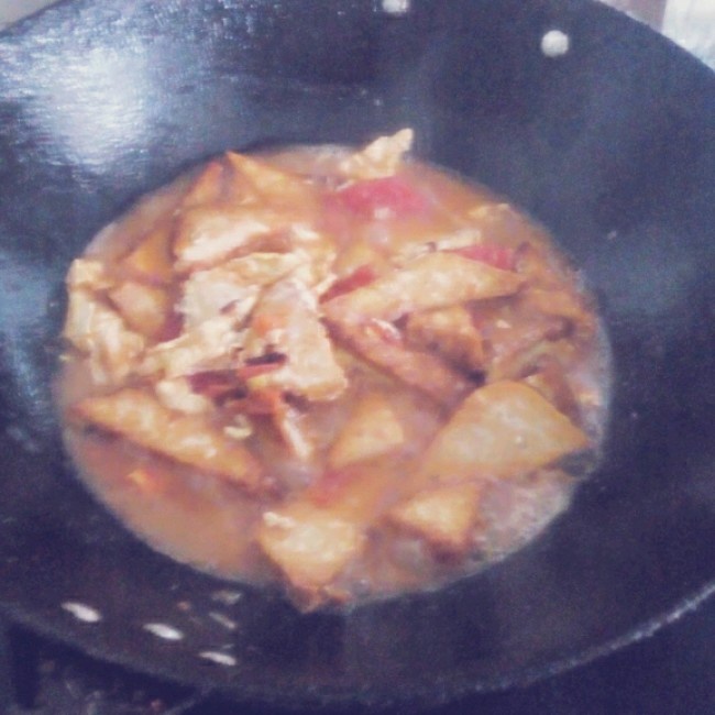 西红柿烧豆腐