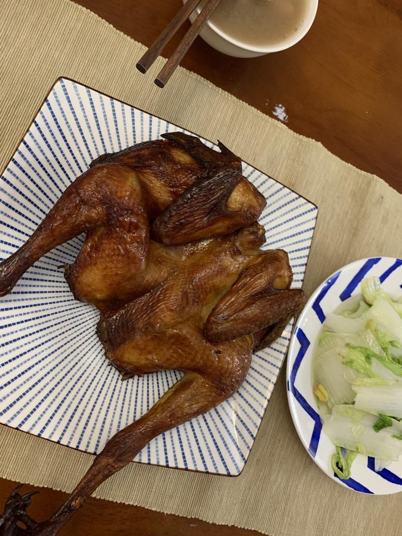 超简单的脆皮烤鸡