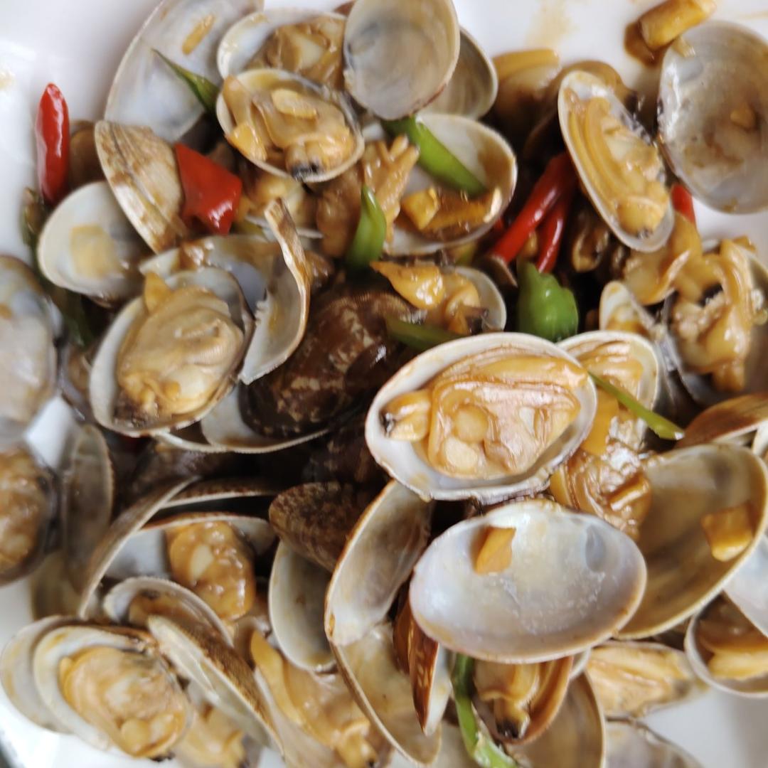 5分钟快手菜❗️秒杀路边摊爆炒花甲～好吃到爆