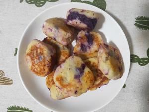 山药紫薯饼的做法 步骤4