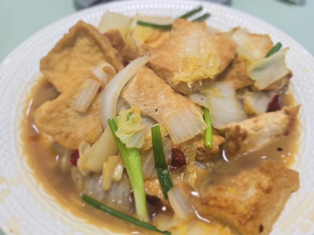 娃娃菜烧老豆腐