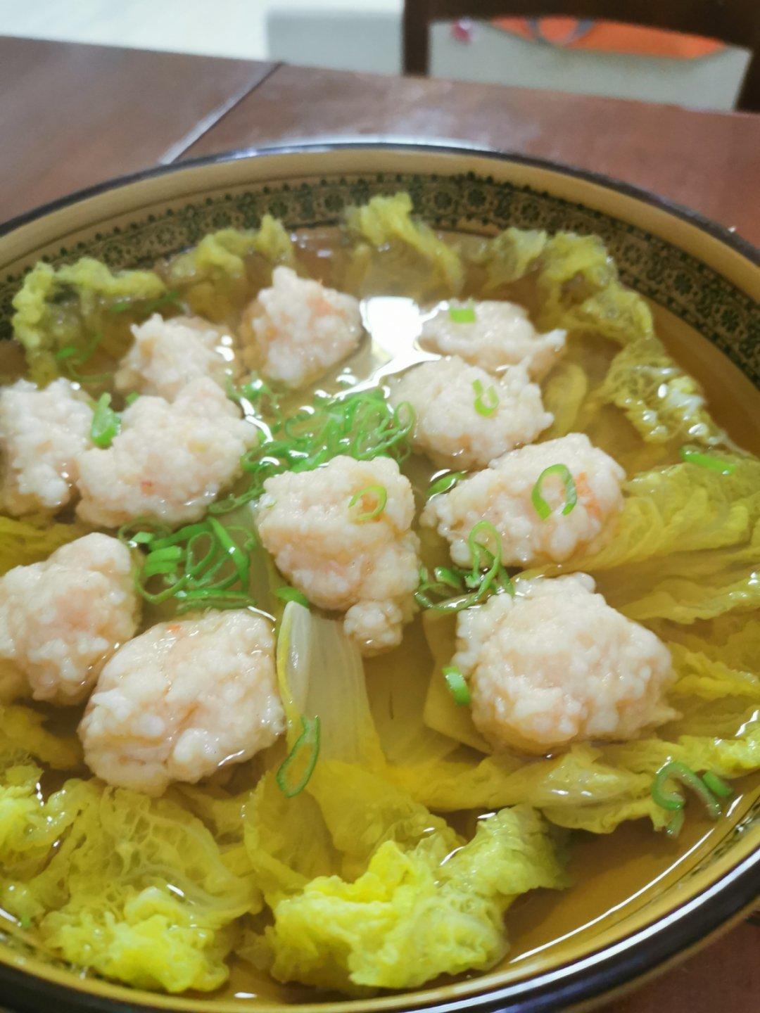 虾滑娃娃菜