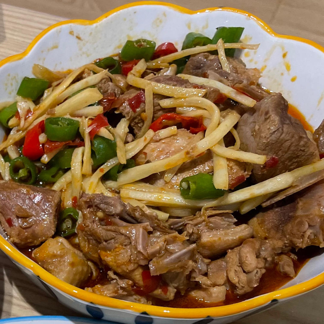 又学会一道四川下饭菜！自贡小煎鸭/子姜鸭