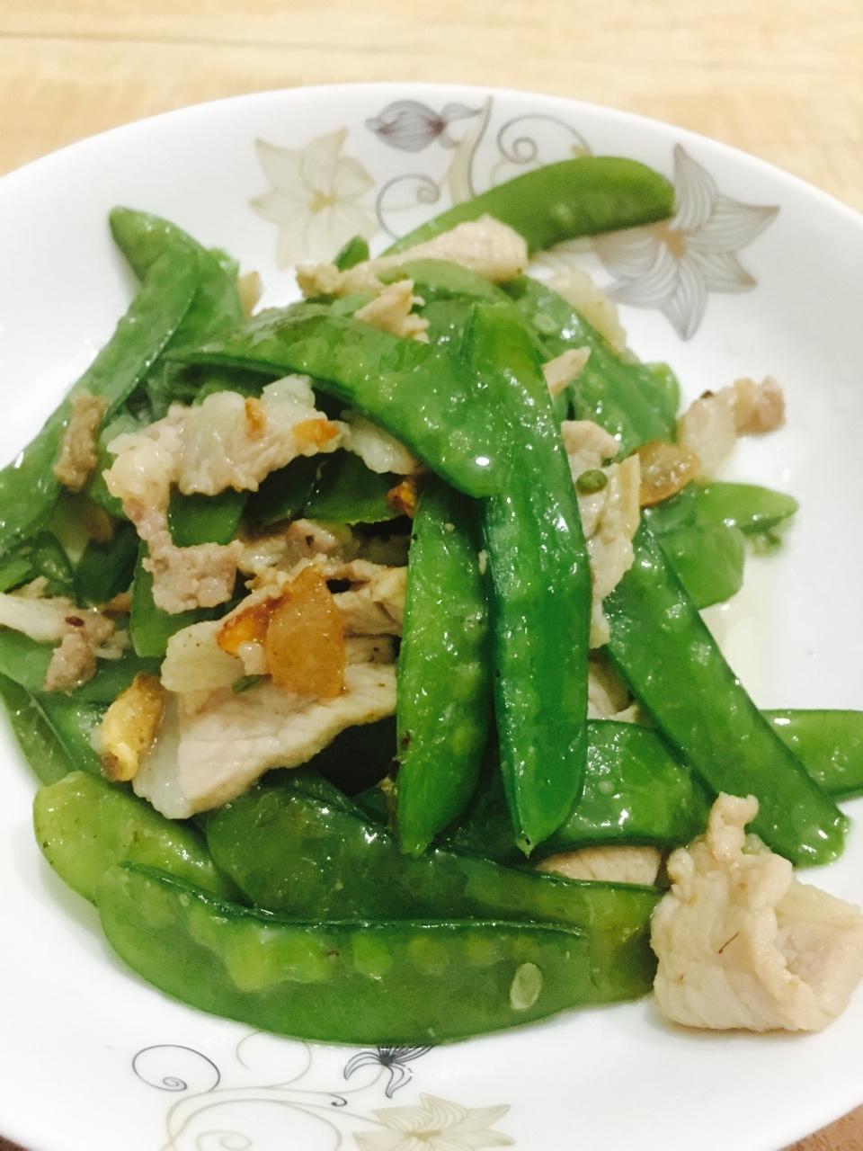 荷兰豆炒肉