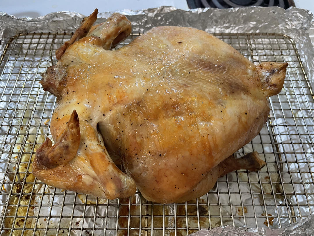 田螺姑娘超级简单不用腌制脆皮烤鸡