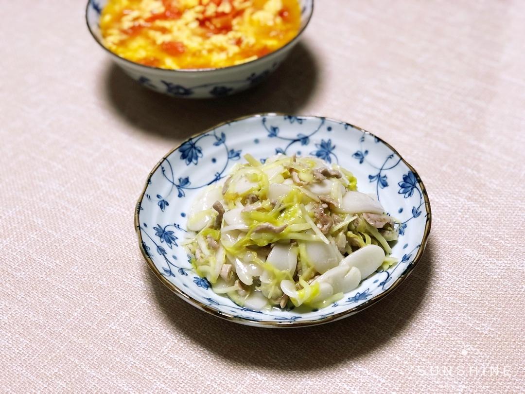 韭黄肉丝炒年糕