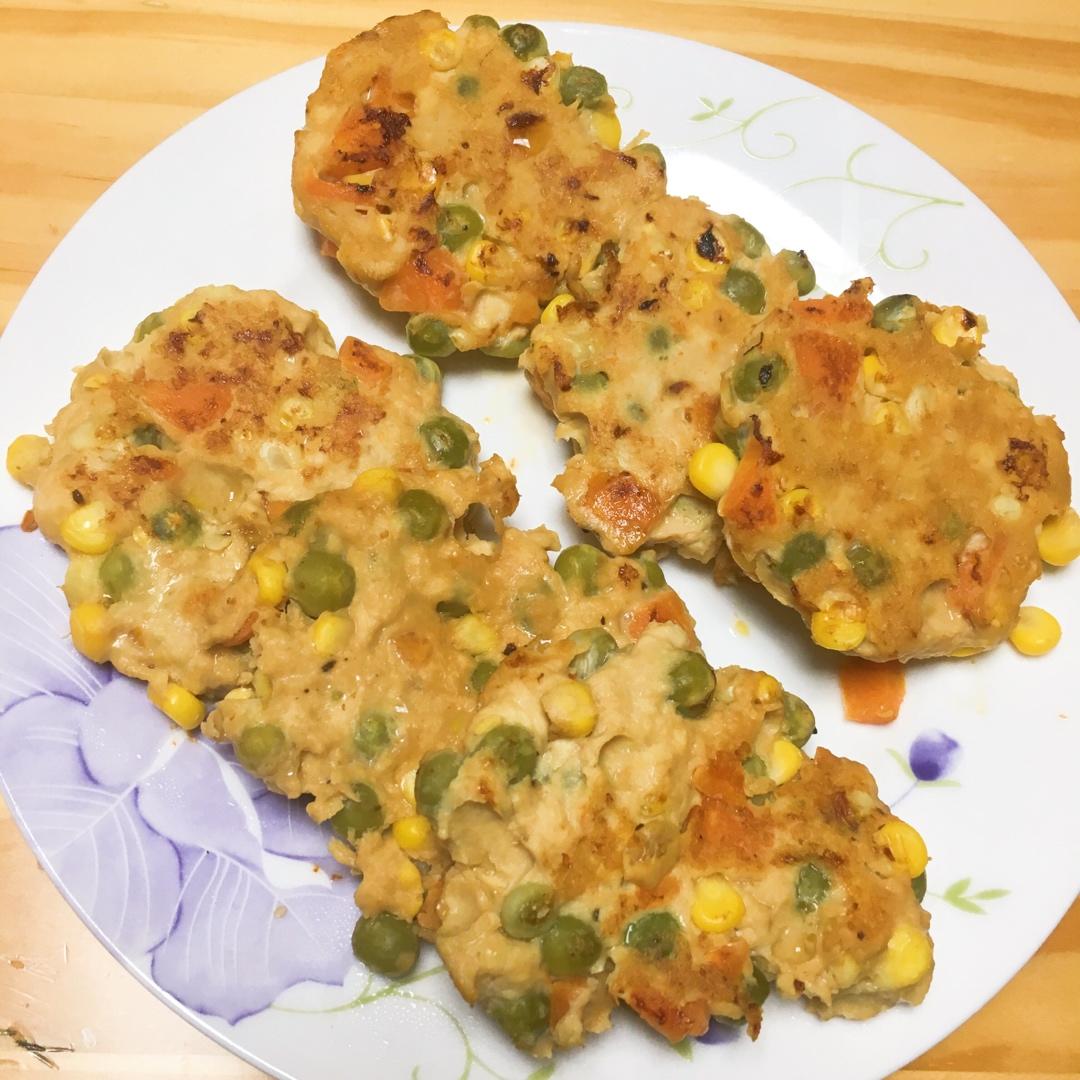 减肥餐低脂鸡胸肉饼