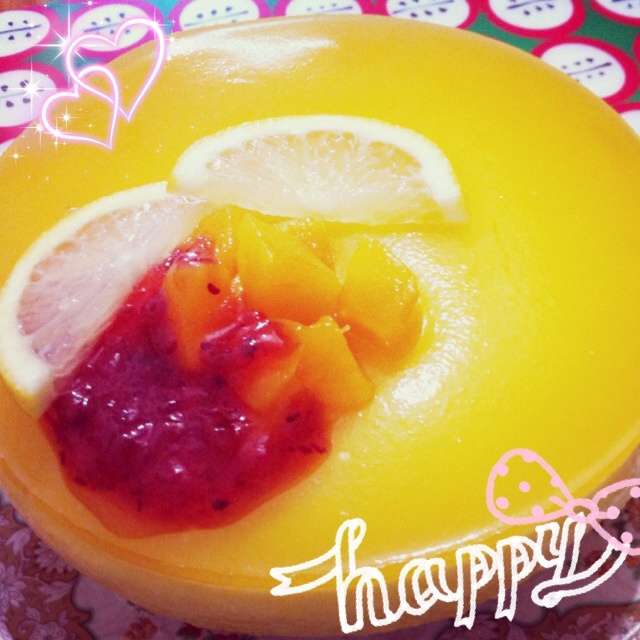 芒果冻芝士蛋糕