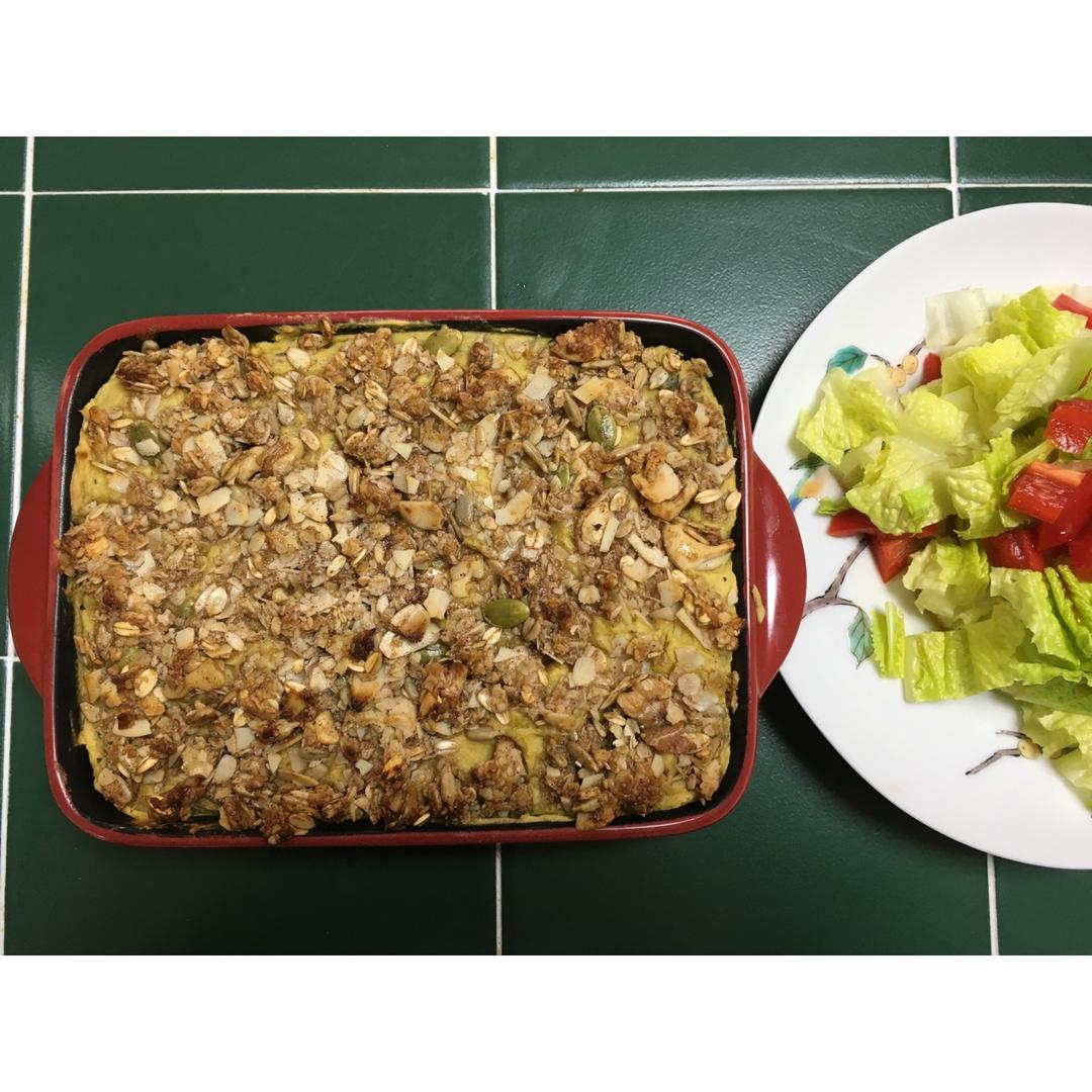 粉糯红薯泥配燕麦酥丨健康·三餐