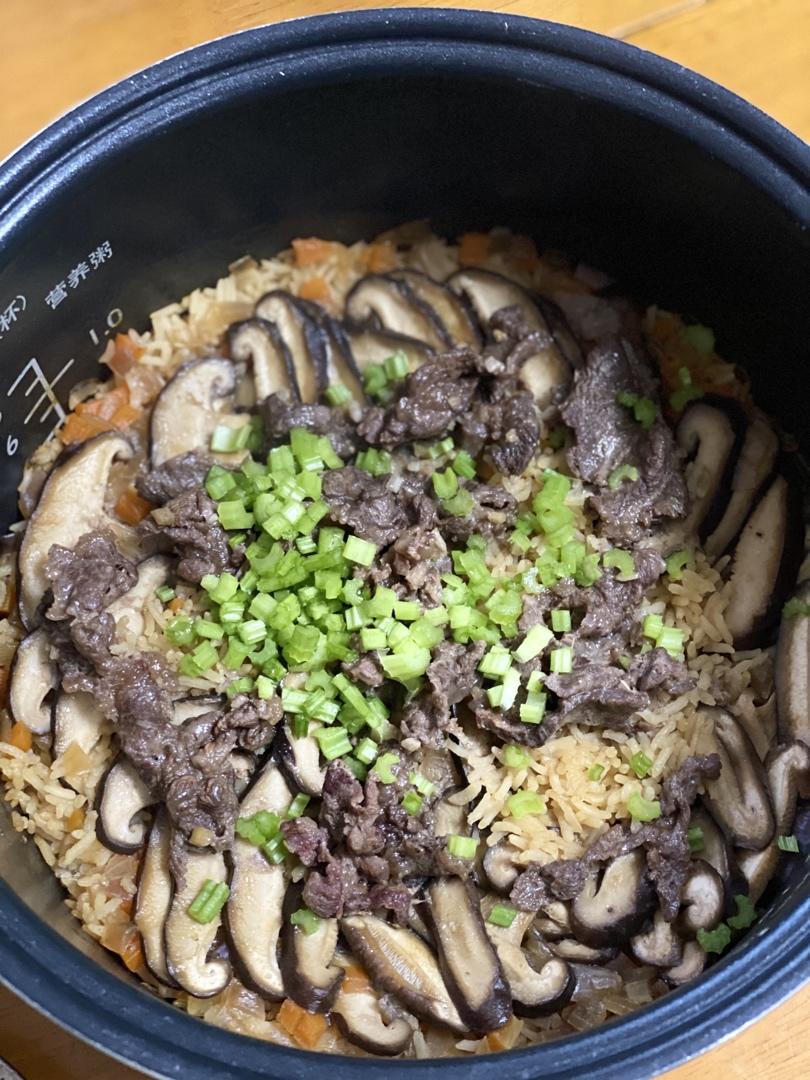 香菇番茄牛肉焖饭(减肥)