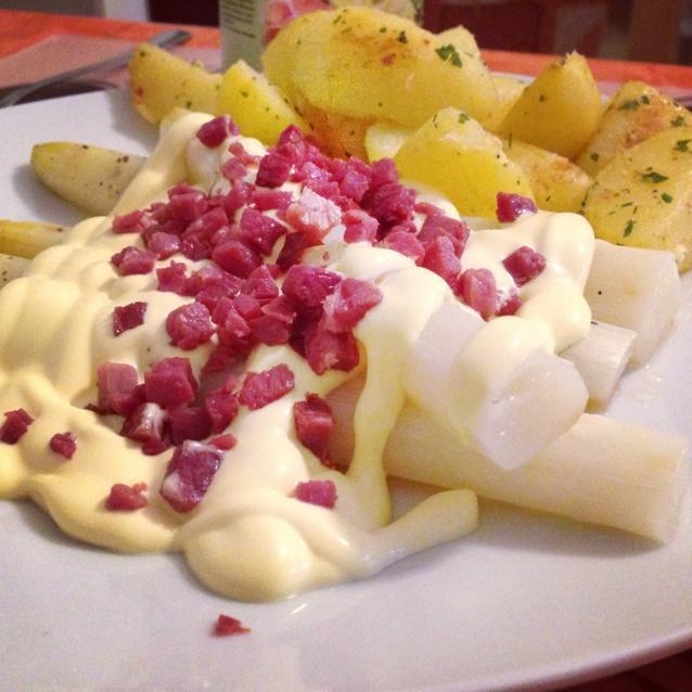 黄油烤白芦笋的做法