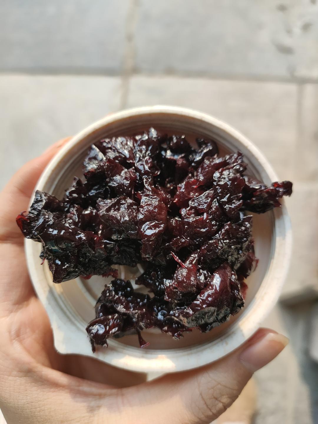 微波炉无糖车厘子果酱成功