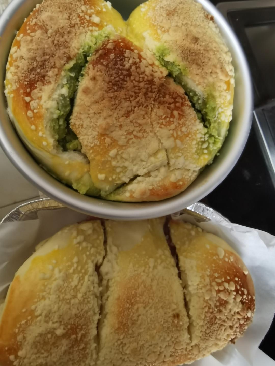 【奶酥吐司】｜抹茶+可可两种口味｜简单快手版