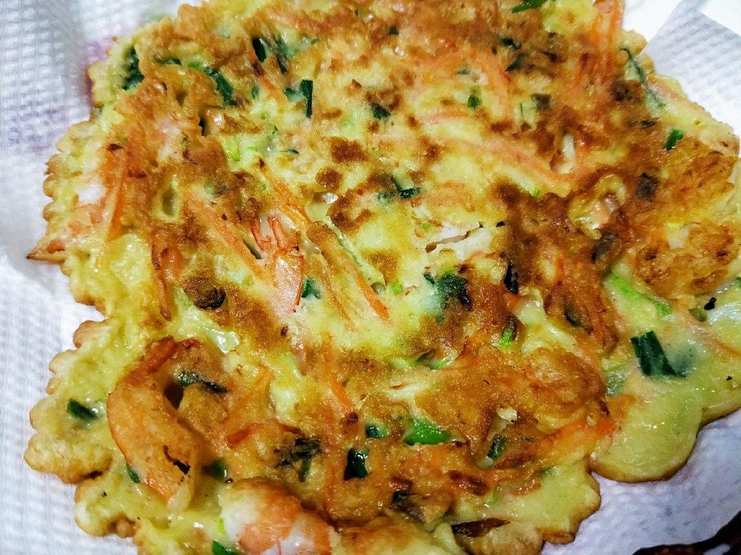 韩国海鲜葱饼