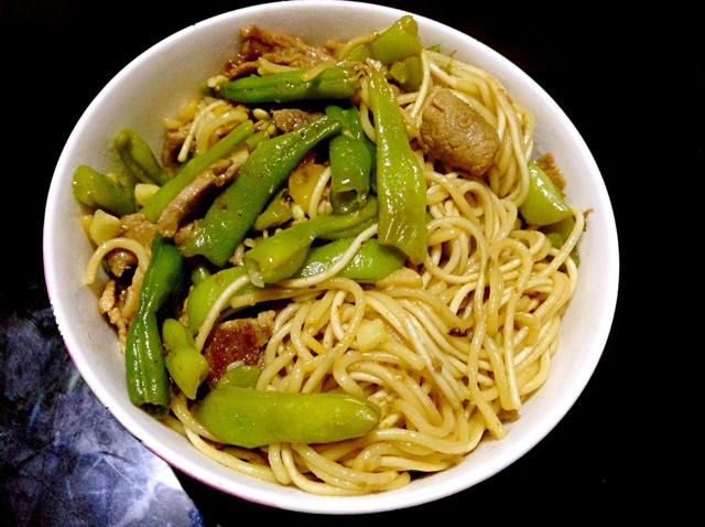 扁豆焖面