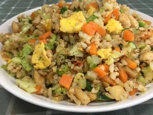 神仙减脂餐—欧阳娜娜同（gai liang）款花椰菜鸡胸肉炒糙米饭的做法 步骤12