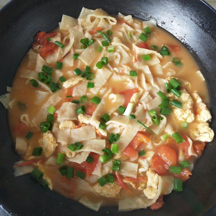 春眠不觉晓z做的西红柿鸡蛋烩饼