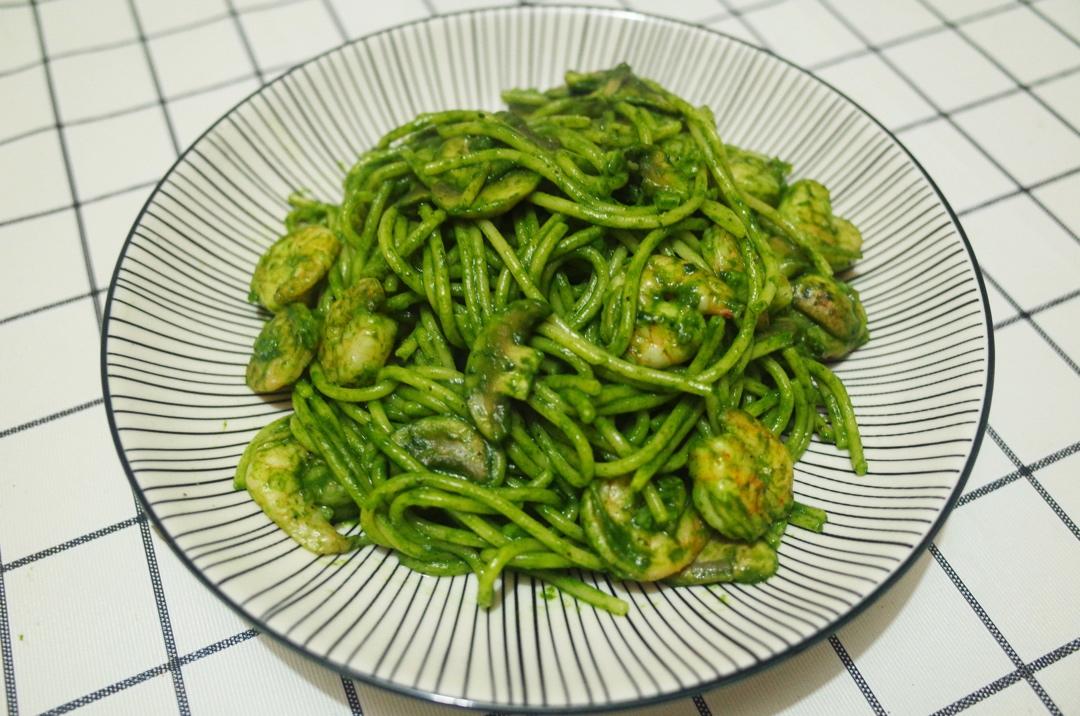 健康低卡吃意面——菠菜意大利面