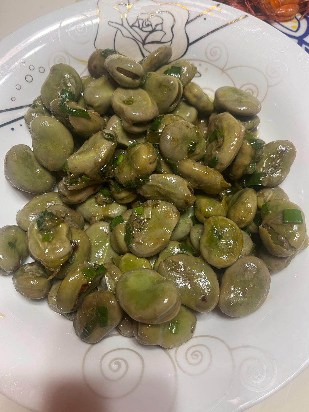 无比鲜美的葱油蚕豆