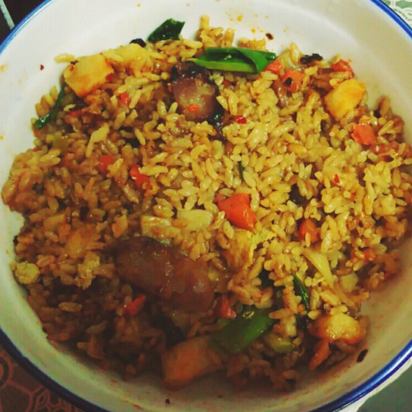香肠土豆焖饭【一人也要吃好版】