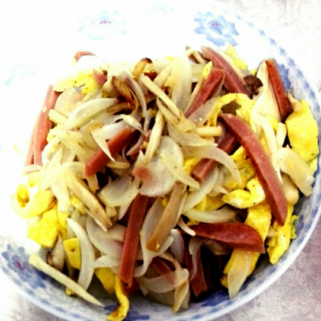 洋葱遇到杏鲍菇