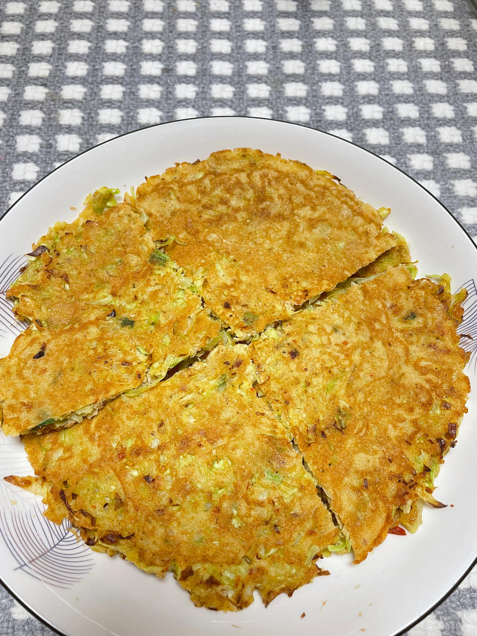 黄磊老师同款低卡营养包菜鸡蛋饼