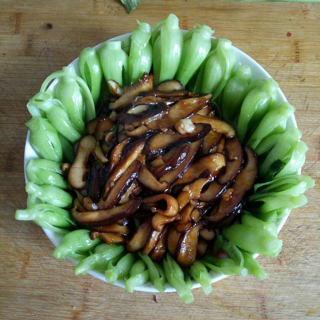 香菇炒油菜
