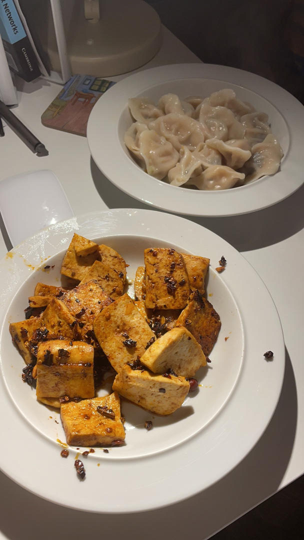 蒜香煎豆腐 炒鸡无敌美味