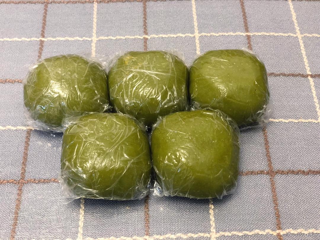 网红青团～～咸蛋黄肉松青团