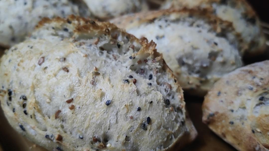 无需鲁邦种，直接法无油无糖谷物欧包