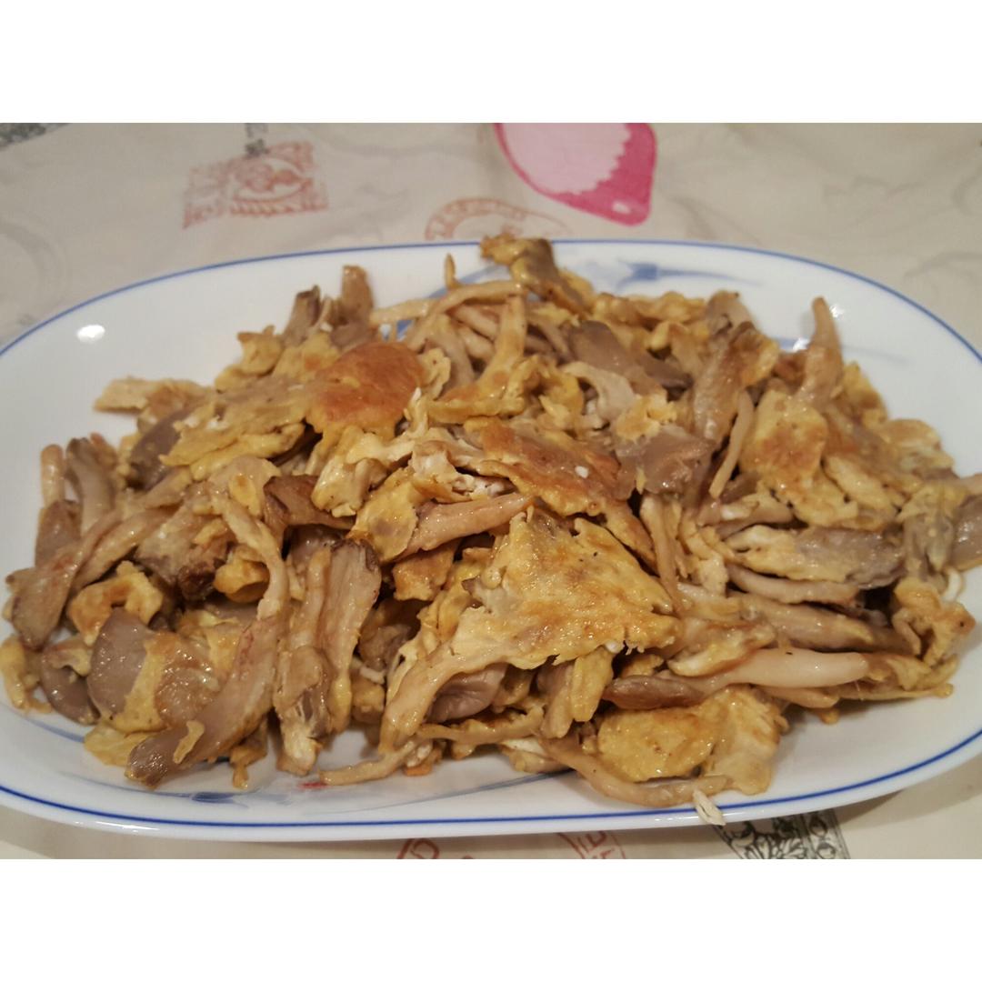 香煎平菇。