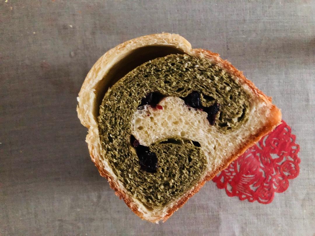 抹茶蜜豆吐司