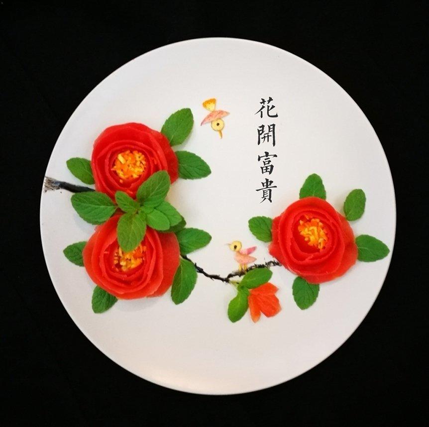 我的蔬果盘画（花鸟虫草集）