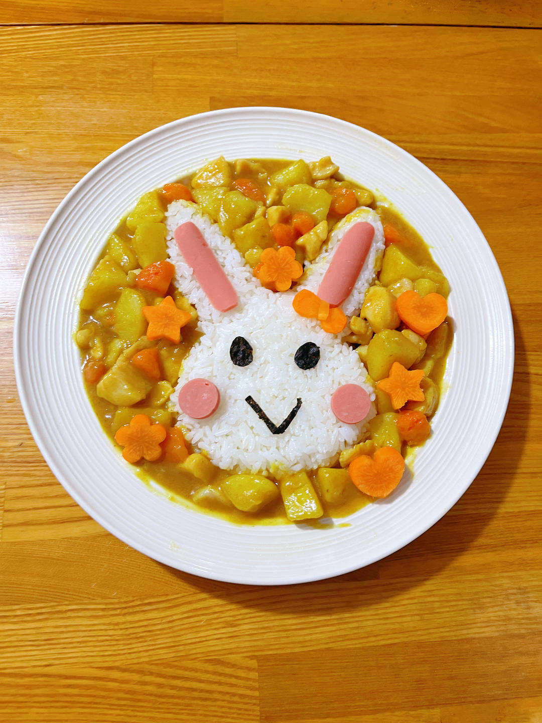 创意儿童餐-小兔子咖喱🍛