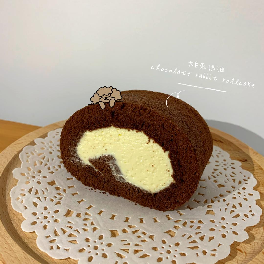 超浓郁卷不裂的巧克力蛋糕卷
