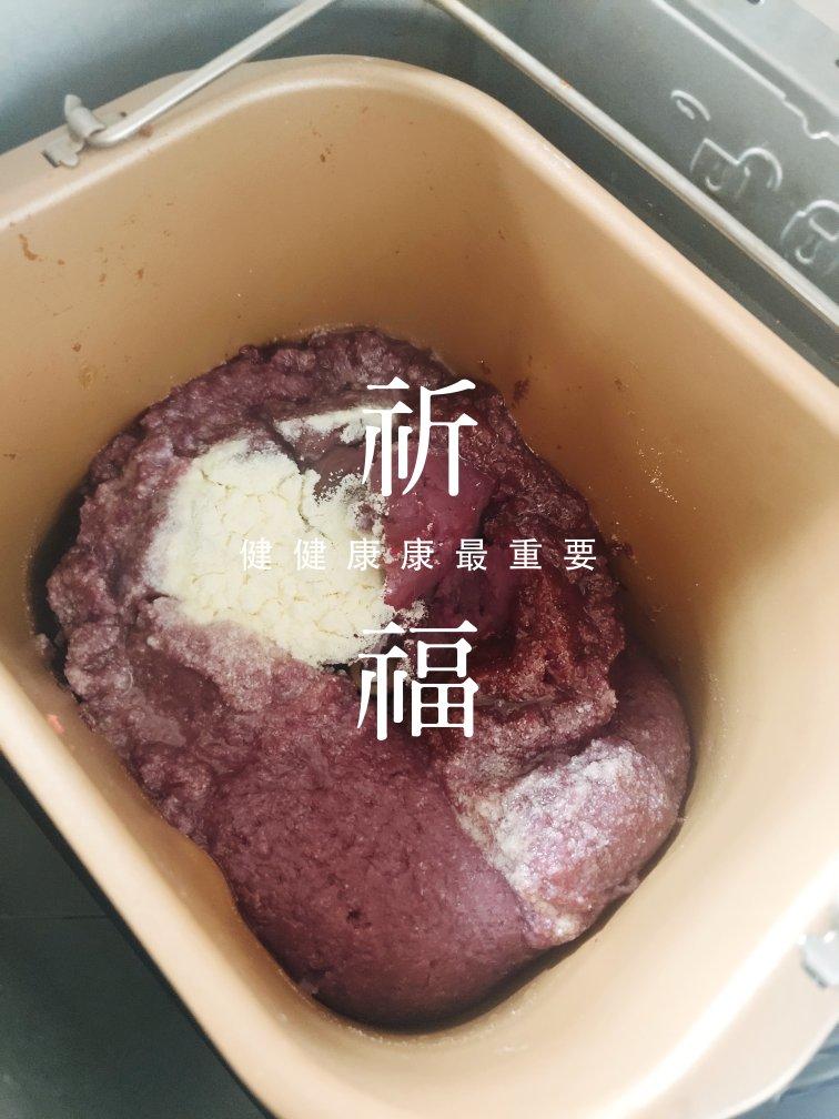 【紫薯馅】-面包机炒制健康的美味