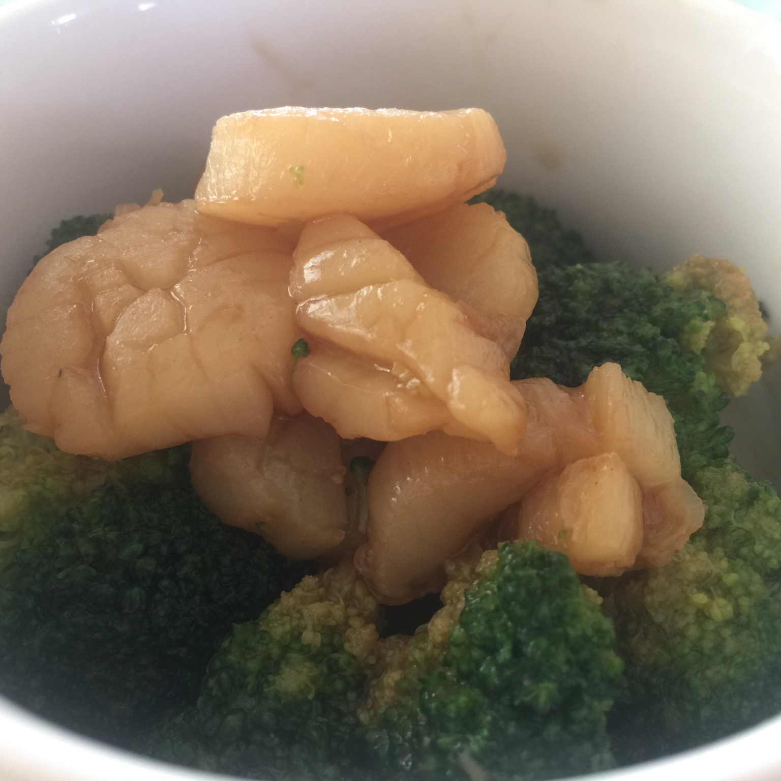 扇贝柱清炒西兰花