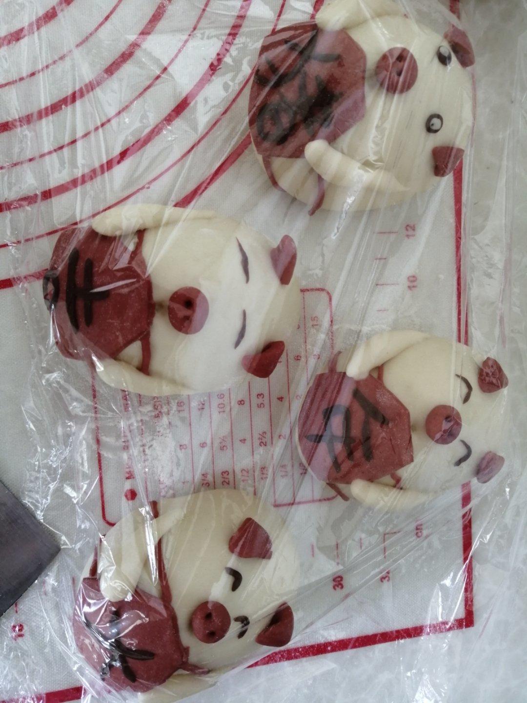 《猪年大吉》卡通馒头